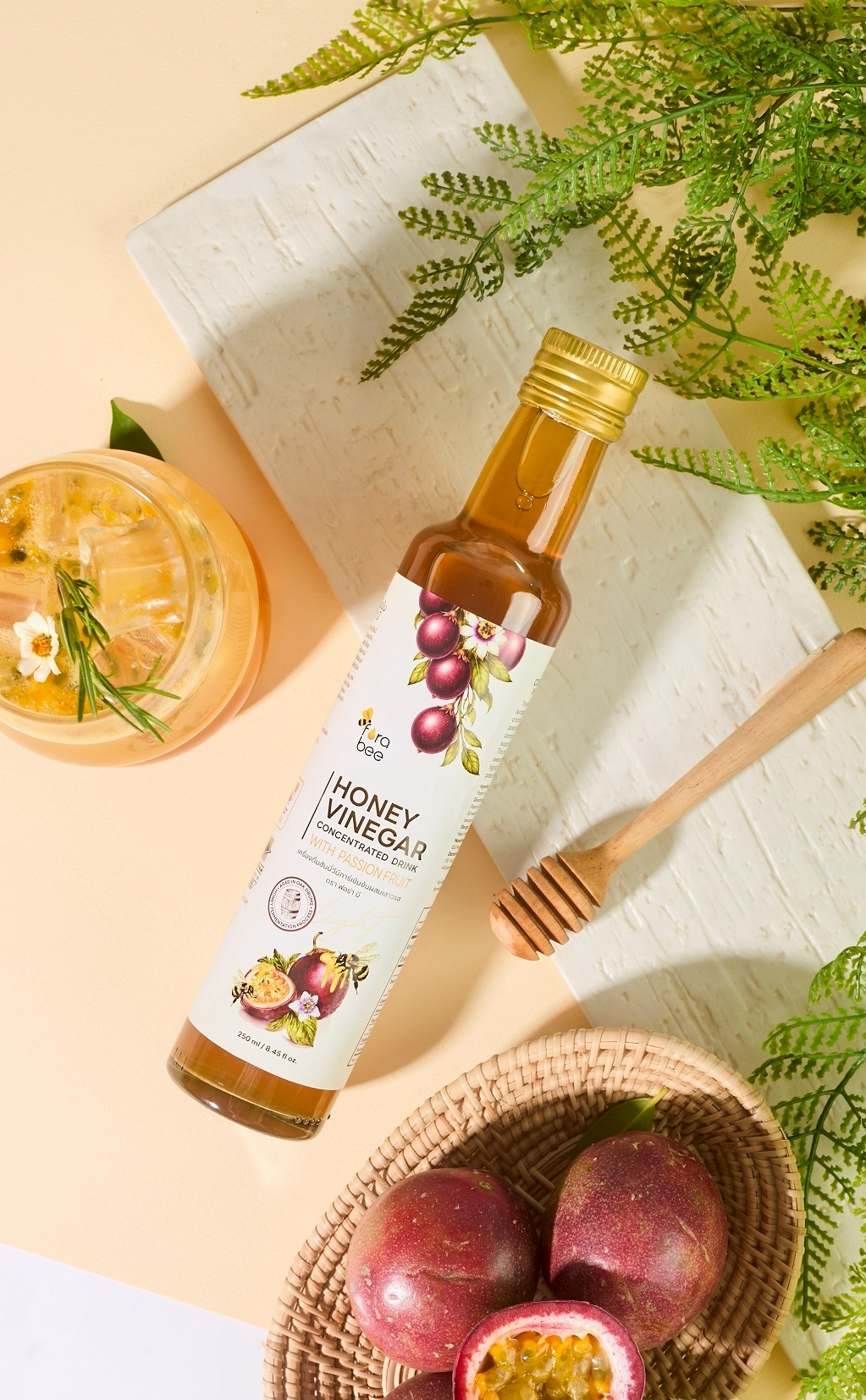 Honey Vinegar Light with Passion Fruit